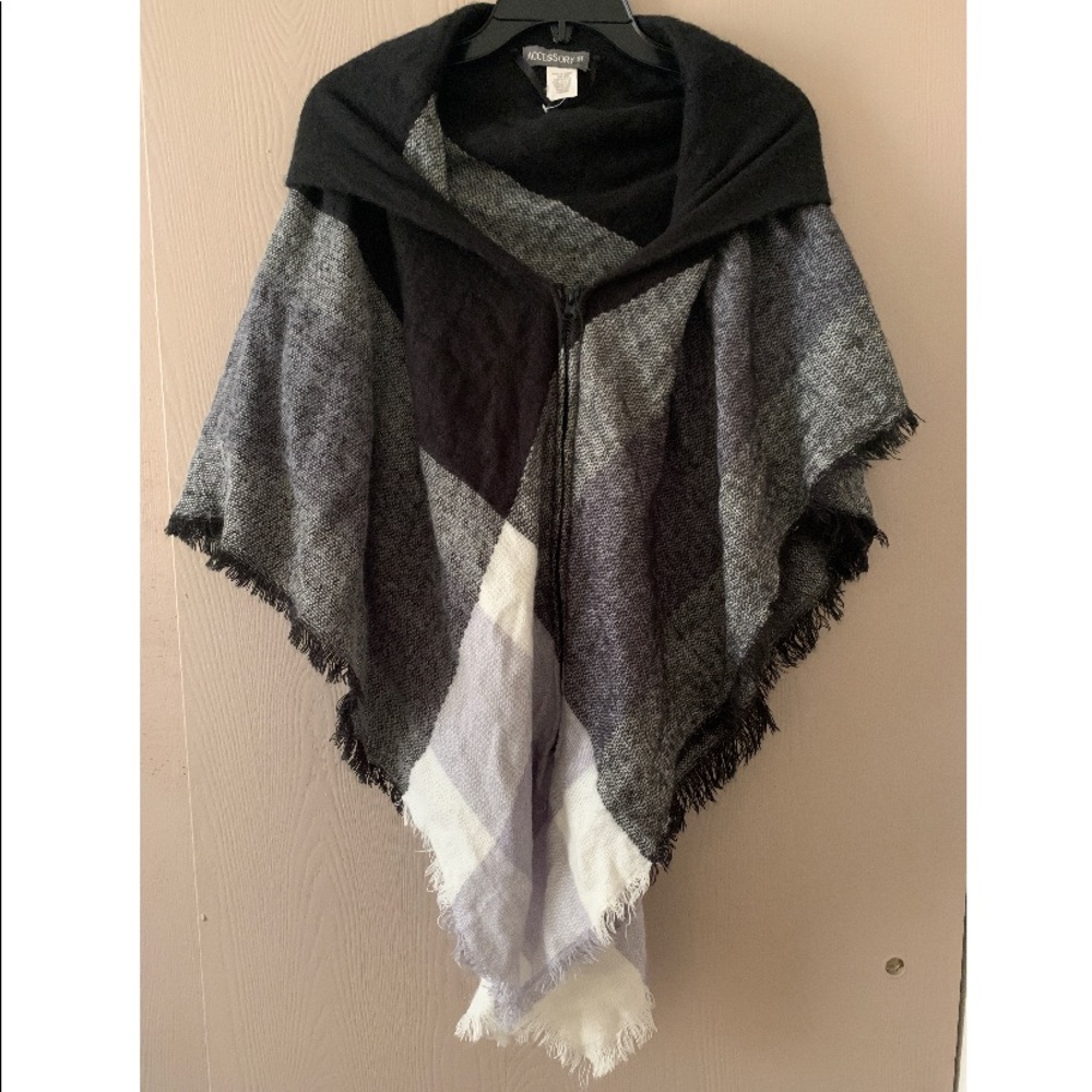 Collared cape.